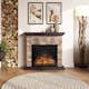 Elektrisk Kamin Tagu Tori Stone Cream Skorstensfri 1500W