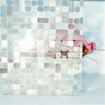 Fönsterfilm Unikgruppen 3D Prismor Block & Cirklar 60x200 cm