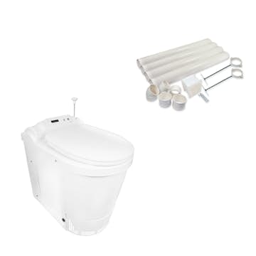 Förbränningstoalett Separett Family II med Ventilationspaket