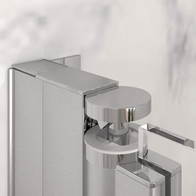 Distansprofil Hietakari för Duschvägg Forma Vändbar/Vikbar Anodiserad Blank