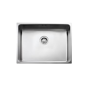 Diskho Intra Frame FR520-10 Rostfri Enkel med Korgventil, Bräddavlopp & Vattenlås