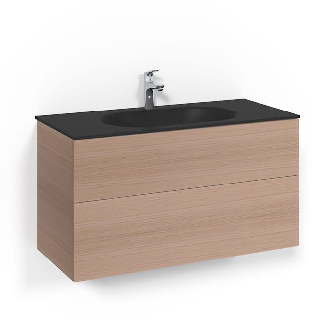 Tvättställsskåp Macro Design Crown Plain Med Glastvättställ