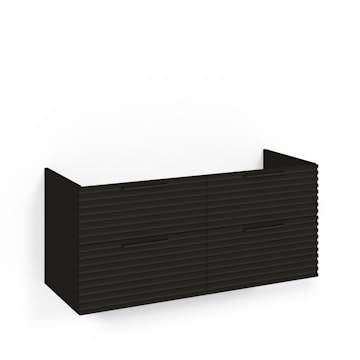 Tvättställsskåp Macro Design Crown Stripe Med Glastvättställ