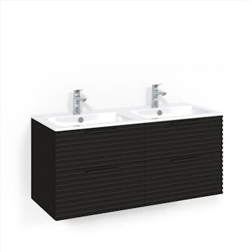 Tvättställsskåp Macro Design Crown Stripe med Dubbelt Tvättställ