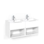 Tvättställsskåp Macro Design Crown Open Box med Dubbelt Tvättställ