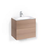 Tvättställsskåp Macro Design Crown Push Open Med Glastvättställ