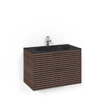 Tvättställsskåp Macro Design Crown Stripe Med Glastvättställ