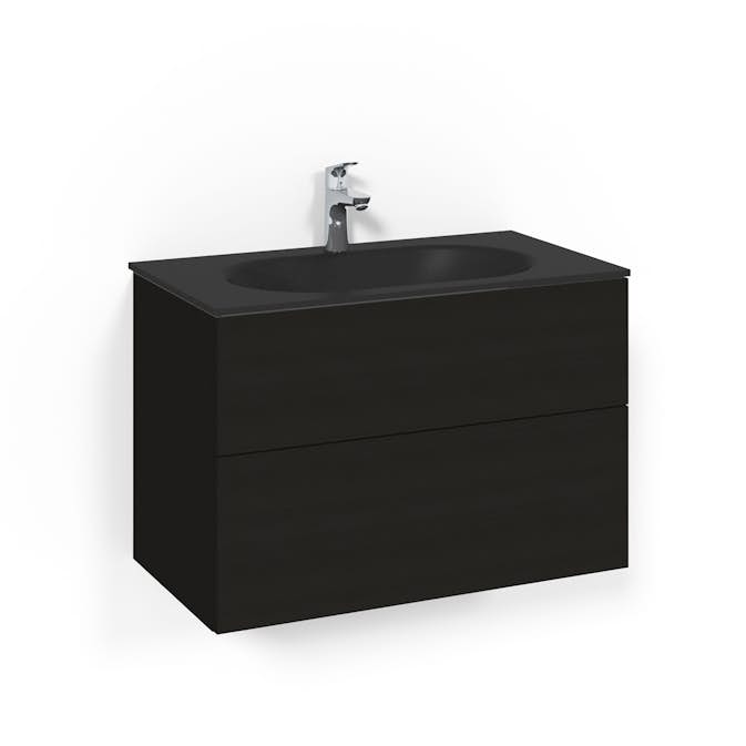 Tvättställsskåp Macro Design Crown Plain Med Glastvättställ