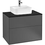 Tvättställsskåp Villeroy & Boch Finion med 2 Lådor och Bänkskiva för Kompakt Tvättställ