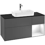 Tvättställsskåp Villeroy & Boch Finion med 3 Lådor Hylla och Bänkskiva för Fristående Tvättställ