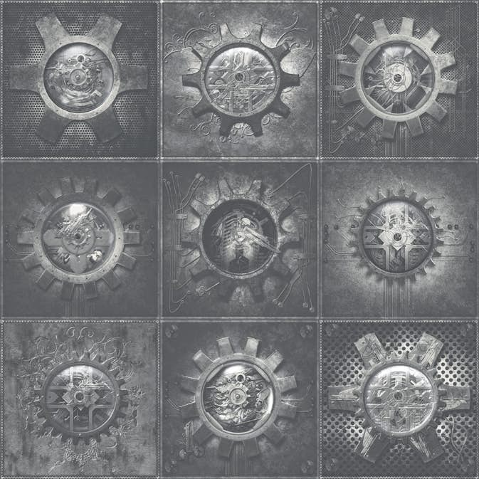 Tapet Galerie Wallcoverings Industrial Tiles G56228