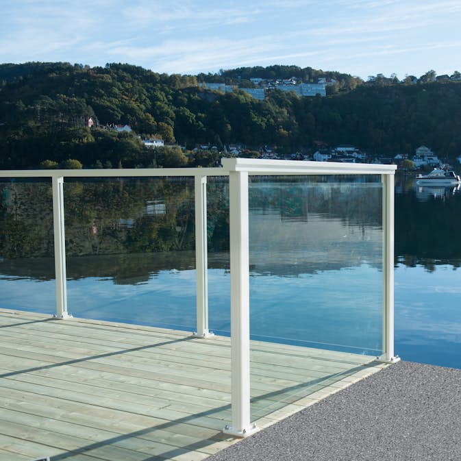 Glasräcke Novoroom Komplett Sektion A-A