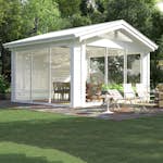 Komplett Fristående Uterum Landskap Glittra Förlängd Sommar 15 kvm