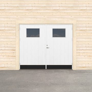 Garageport Sveadörren Varm Cotswold Grundmålad