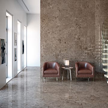 Klinker Tenfors Artic Moka Marmor Blank 78x158 cm