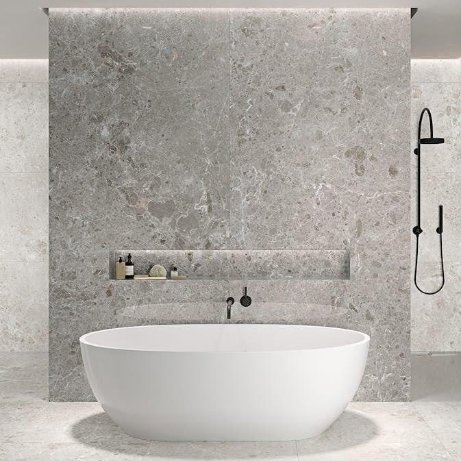 Klinker Tenfors Artic Gris Marmor Blank 59x59 cm