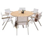 Matgrupp Venture Home Meya Ø 140 med 6 Stolar