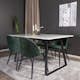 Matgrupp Venture Home Estelle 140 med 4 Valentina Stolar Sammet