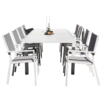 Matgrupp Venture Home Madrid 160/240 med 8 Copacabana Matstolar