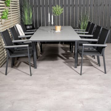 Matgrupp Venture Home Lova 160/240 med 8 Pincy Stolar