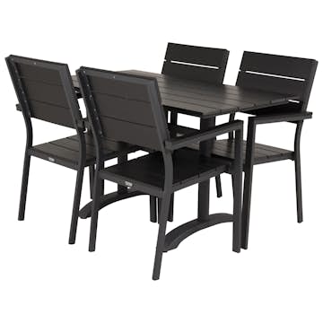 Cafégrupp Venture Home Dolly med 4 Lova Stolar