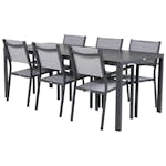 Matgrupp Utomhus Venture Home Bront 205 med 6 Copacabana KarmTrädgårdsstolar