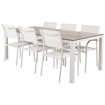 Matgrupp Venture Home Lea 205 med 6 Siri Matstolar