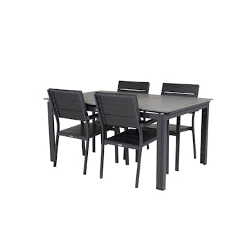 Matgrupp Venture Home Lova 160/240 med 4 Lova Stolar