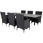 Matgrupp Venture Home Lova 160/240 med 6 Milwa Stolar