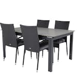 Matgrupp Venture Home Lova 160/240 med 4 Asta Stolar