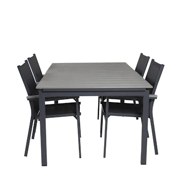 Matgrupp Venture Home Lova 160/240 med 4 Pincy Stolar