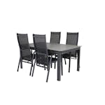 Matgrupp Venture Home Lova 160/240 med 4 Copacabana Stolar