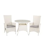 Matgrupp Utomhus Venture Home Virda Ø 90 med 2 Pishi Trädgårdsstolar