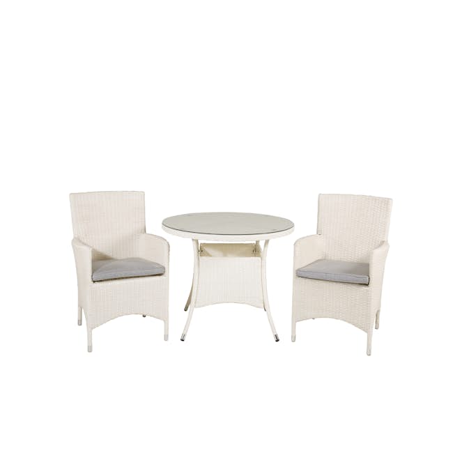 Matgrupp Venture Home Virda Ø 90 med 2 Milwa Stolar