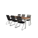 Matgrupp Utomhus Venture Home Zacharias 200 med 6 Berfin KarmTrädgårdsstolar