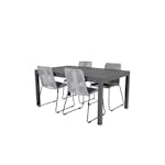 Matgrupp Venture Home Madrid 160/240 med 4 Leon Stolar