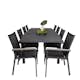 Matgrupp Utomhus Venture Home Madrid 160/240 med 8 Pincy Trädgårdsstolar
