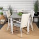 Matgrupp Venture Home Aleyna 152/210 med 6 Asta Stolar