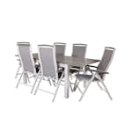 Matgrupp Venture Home Aleyna 152/210 med 6 Stolar