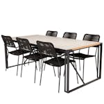 Matgrupp Utomhus Venture Home Thea 200 med 6 Leon KarmTrädgårdsstolar