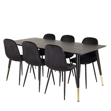 Matgrupp Venture Home Dipp med 6 Polar Stolar