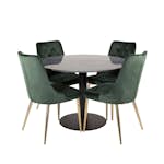 Matgrupp Venture Home Estelle Runt med 4 Vera Stolar