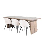 Matgrupp Venture Home Lotus med 6 Valentina Stolar Sammet