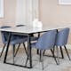 Matgrupp Venture Home Estelle 140 med 4 Valentina Stolar PolyEstelletyg