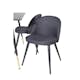 Matgrupp Venture Home Dipp med 4 Velvet Stolar