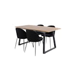 Matgrupp Venture Home Ina med 4 Wrigley Stolar Sammet