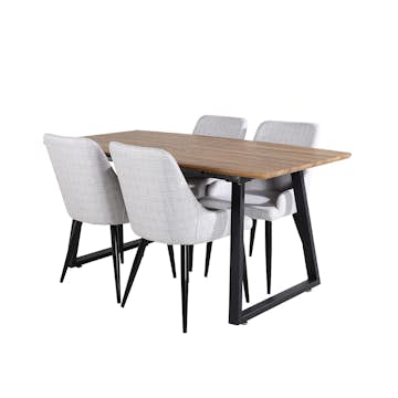 Matgrupp Venture Home Ina med 4 Plake Stolar