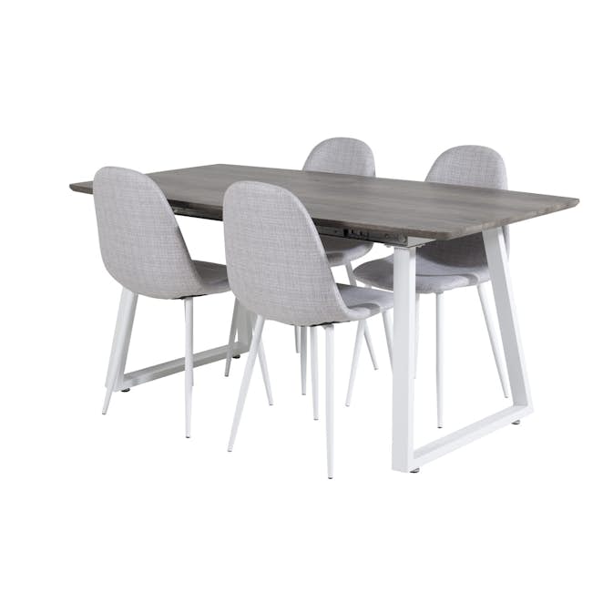 Matgrupp Venture Home Ina med 4 Pobbie Stolar Polyestertyg