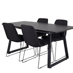 Matgrupp Venture Home Ina med 4 Muscot Stolar