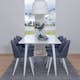 Matgrupp Venture Home Polar med 6 Velvet stolar